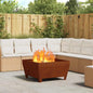JUNG Vida Feuerstelle Braun 80 x 80 x 43 cm Wetterfeststahl