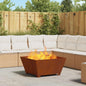 JUNG Vida Feuerstelle Braun 80 x 80 x 40 cm Wetterfeststahl
