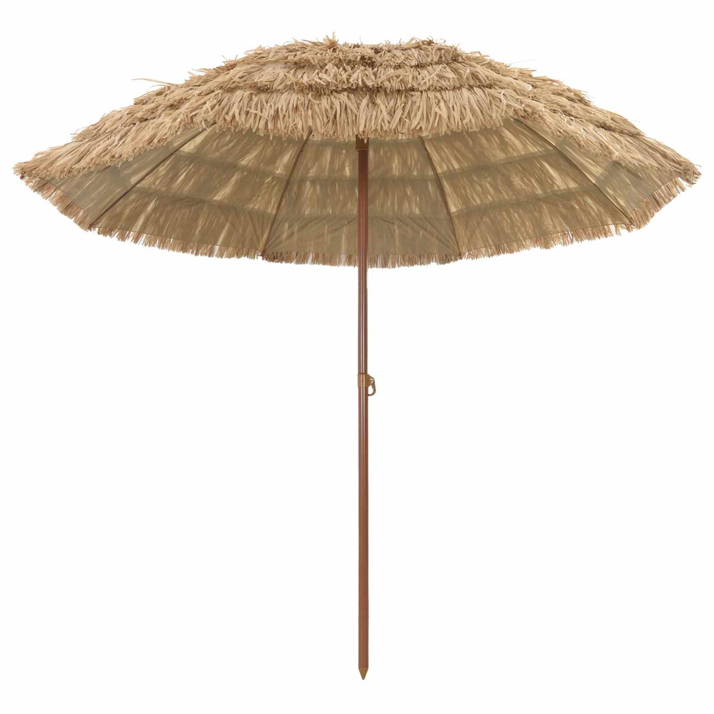 JUNG Vida Strandparasol Natur 255 x 255 x 255 cm Polyester und Stahl