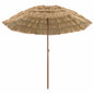 JUNG Vida Strandparasol Natur 255 x 255 x 255 cm Polyester und Stahl