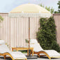 JUNG Vida Strandparasol Gelb und Weiß 160 x 160 x 196 cm