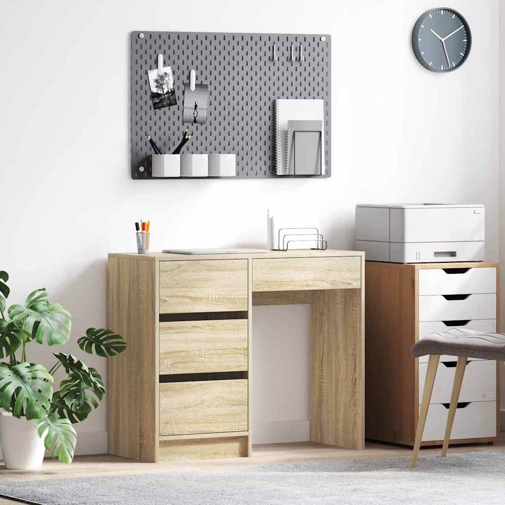 JUNG Vida Schreibtisch Sonoma-Eiche 90 x 37,5 x 75 cm Holzwerkstoff
