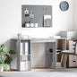 JUNG Vida Schreibtisch Graues Sonoma 130 x 50,5 x 75 cm Holzwerkstoff