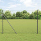 JUNG Vida Zaunpfosten Grau 10 x 1,6 m (36 mm Maschenweite) Stahl und PVC