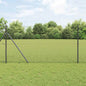 JUNG Vida Zaunpfosten Grau 25 x 1 m (13 mm Gewebe) Stahl