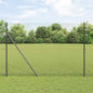 JUNG Vida Zaunpfosten Grau 25 x 1,6 m (13 mm Maschenweite) Stahl und PVC