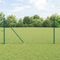 JUNG Vida Zaunpfosten Grün 10 x 1 m (36 mm Maschen) Stahl und PVC
