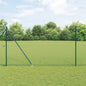 JUNG Vida Zaunpfosten Grün 10 x 1,6 m (13 mm Netz) Stahl und PVC