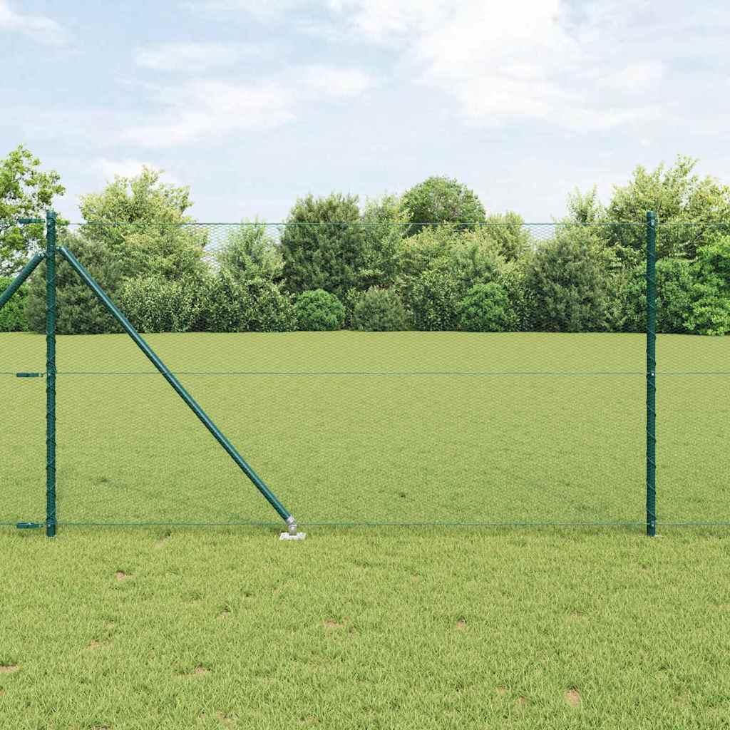 JUNG Vida Zaunpfosten Grün 25 x 1 m (13 mm Gewebe) Stahl