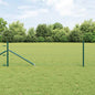 JUNG Vida Zaunpfosten Grün 50 x 0,4 m (50 mm Netz) Stahl und PVC