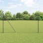 JUNG Vida Zaunpfosten Grau 10 x 1,6 m (36 mm Maschenweite) Stahl und PVC