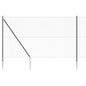 JUNG Vida Zaunpfosten Grau 25 x 1,6 m (13 mm Maschenweite) Stahl und PVC