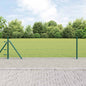 JUNG Vida Zaunpfosten Grün 100 x 0,5 m (25 mm Netz) Stahl und PVC