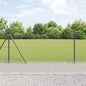 JUNG Vida Zaunpfosten Grau 100 x 1 m (25 mm Maschen) Stahl und PVC