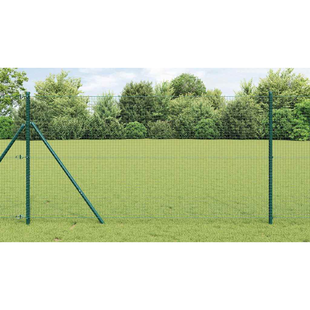 JUNG Vida Zaunpfosten Grün 10 x 1 m (25 x 25 mm Maschen ) Stahl