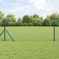 JUNG Vida Zaunpfosten Grün 25 x 0,4 m (19 x 19 mm Masche) Stahl und PVC