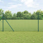 JUNG Vida Zaunpfosten Grün 50 x 1,2 m (12 x 12 mm Maschen) Stahl und PVC