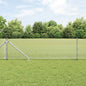JUNG Vida Zaunpfosten Silber 100 x 0,5 m (12 x 12 mm Maschen) Stahl