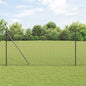 JUNG Vida Zaunpfosten Grau 25 x 1,5 m (19 x 19 mm Masche) Stahl