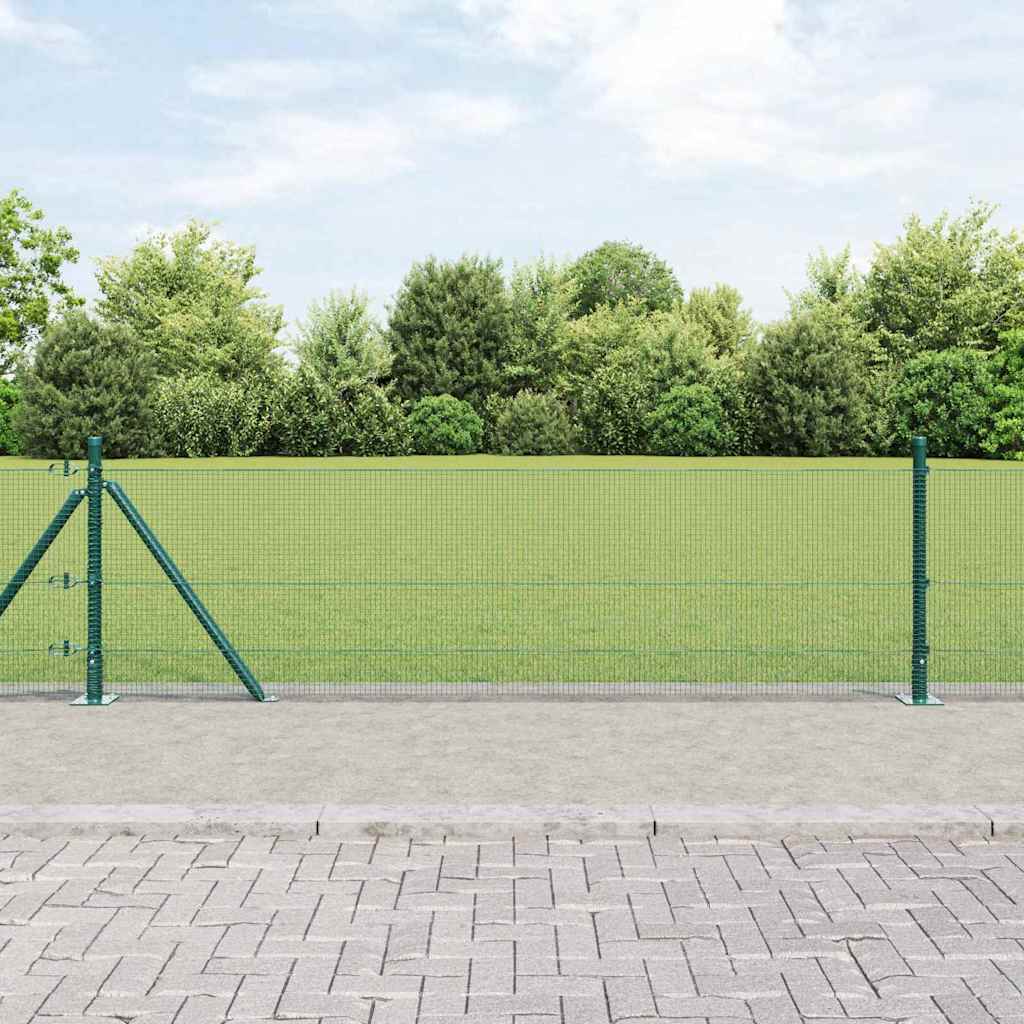 JUNG Vida Zaunpfosten Grün 10 x 0,5 m (12 x 12 mm Netz) Stahl
