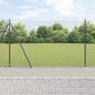 JUNG Vida Zaunpfosten Grau 10 x 1,4 m (25 x 25 mm Netz) Stahl und PVC