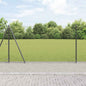 JUNG Vida Zaunpfosten Grau 25 x 1,2 m (19 x 19 mm Netz) Stahl und PVC