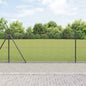 JUNG Vida Zaunpfosten Grau 25 x 1,6 m (25 x 25 mm Gitter) Stahl und PVC