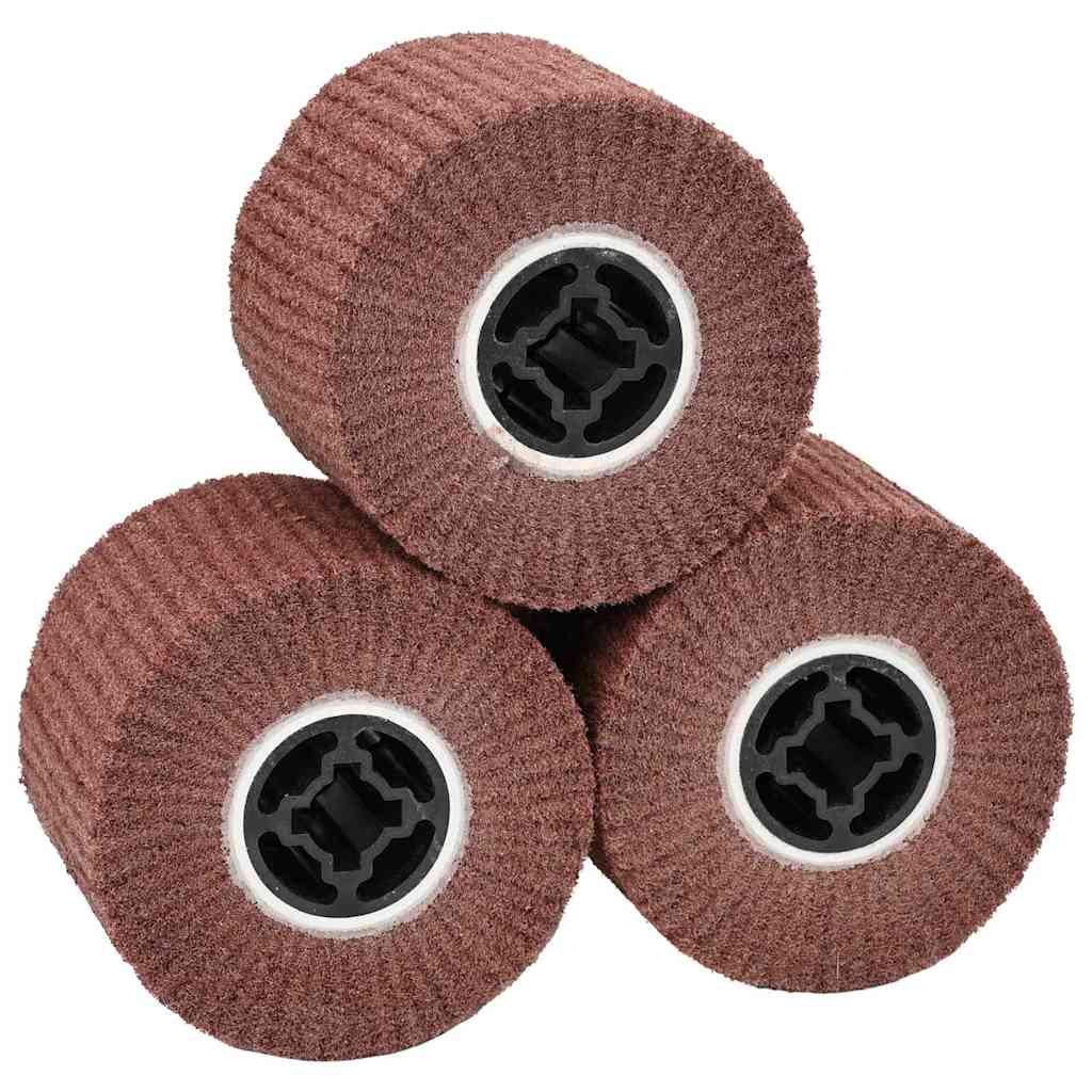JUNG Vida Schleifrollen 3 pcs Braun 12 x 12 x 10 cm Synthetische Faser