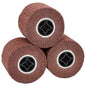 JUNG Vida Schleifrollen 3 pcs Braun 12 x 12 x 10 cm Synthetische Faser
