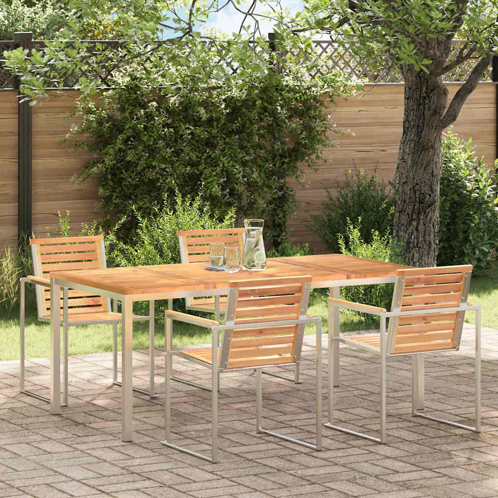 JUNG Vida Esstisch Braun 180 x 90 x 75 cm Massivholz Teak
