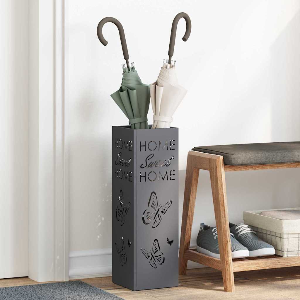 JUNG Vida Sonnenschirmhalter Anthrazit 15,5 x 15,5 x 49 cm Metall