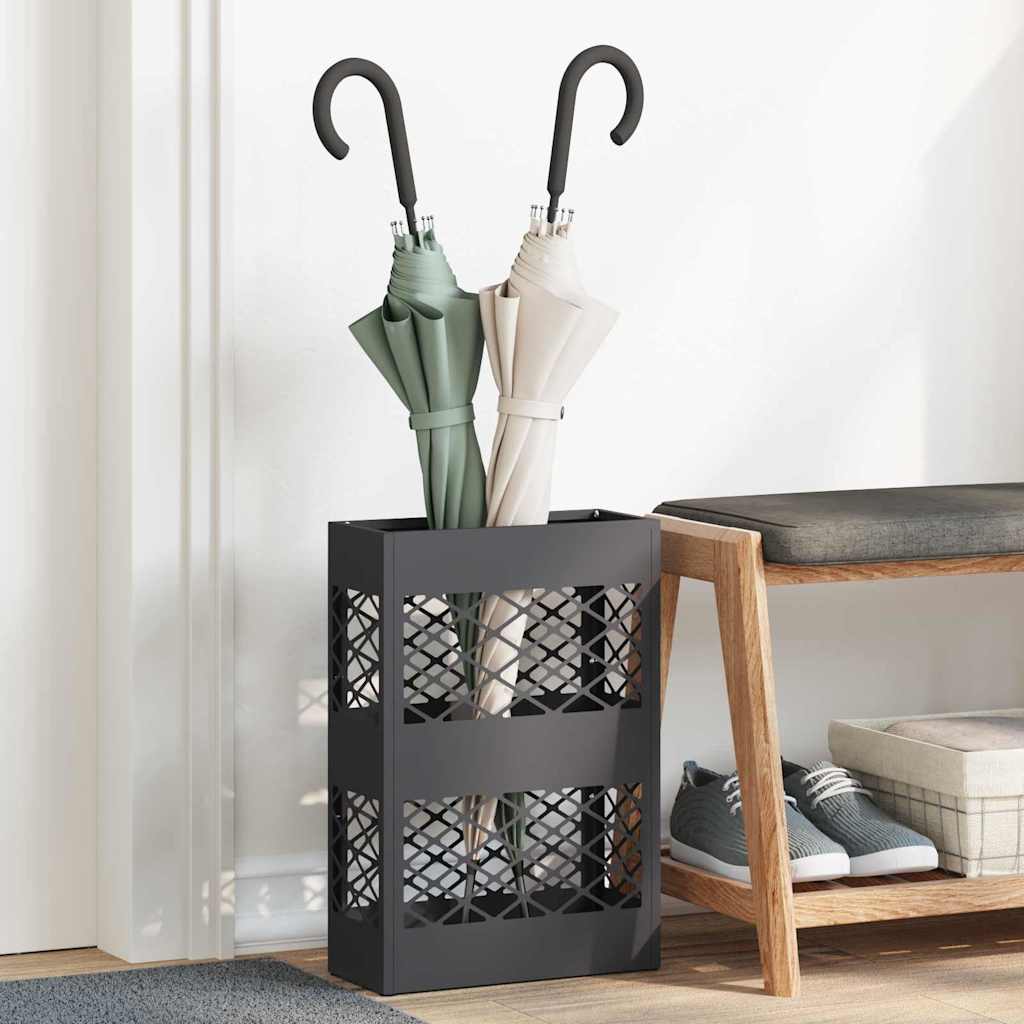 JUNG Vida Sonnenschirmhalter Schwarz 28 x 12 x 41 cm Stahl