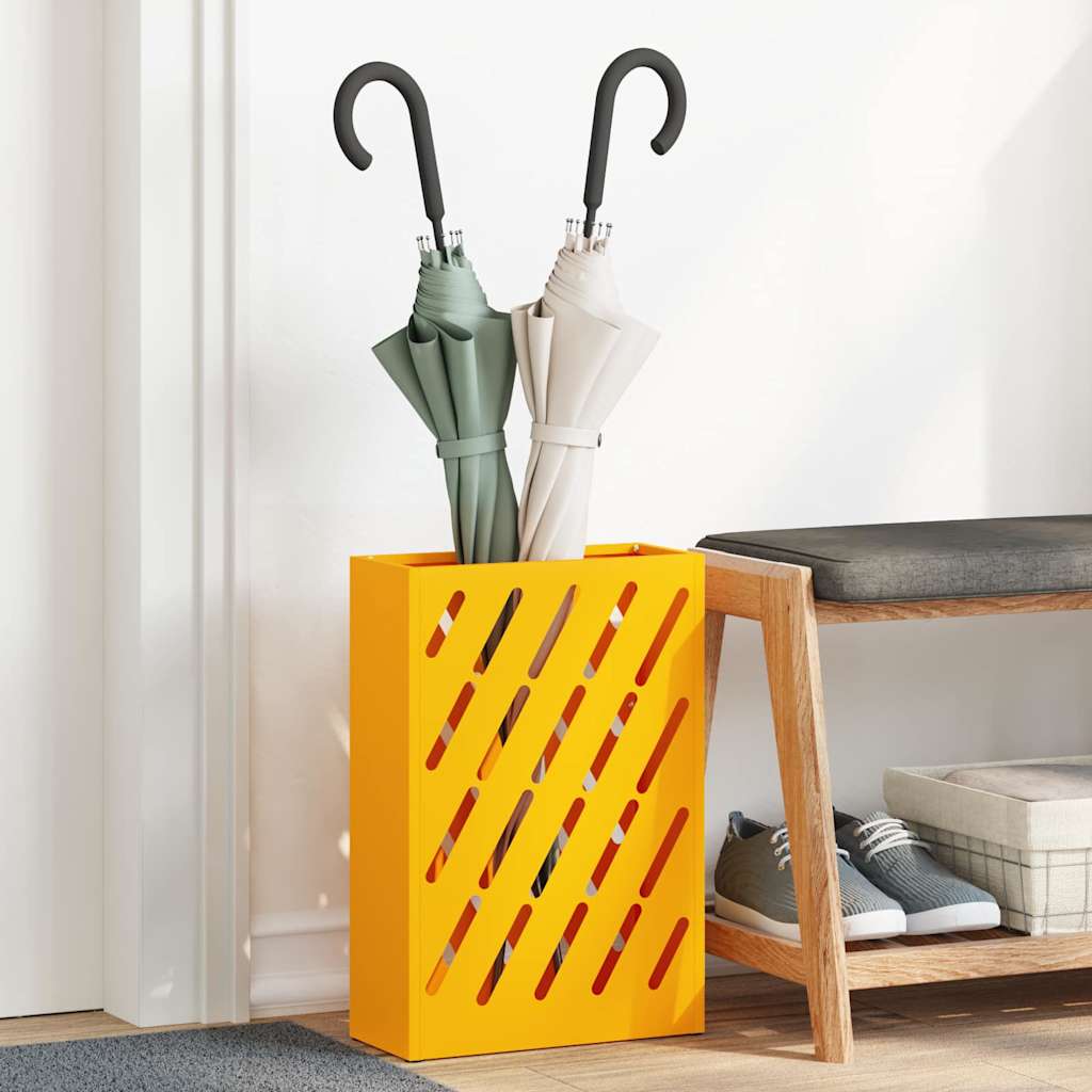 JUNG Vida Sonnenschirmhalter Senfgelb 28 x 12 x 41 cm Stahl