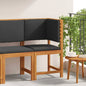 JUNG Vida Gartenstuhl mit Kissen Braun 50 x 50 x 91cm Massivholz Akazie