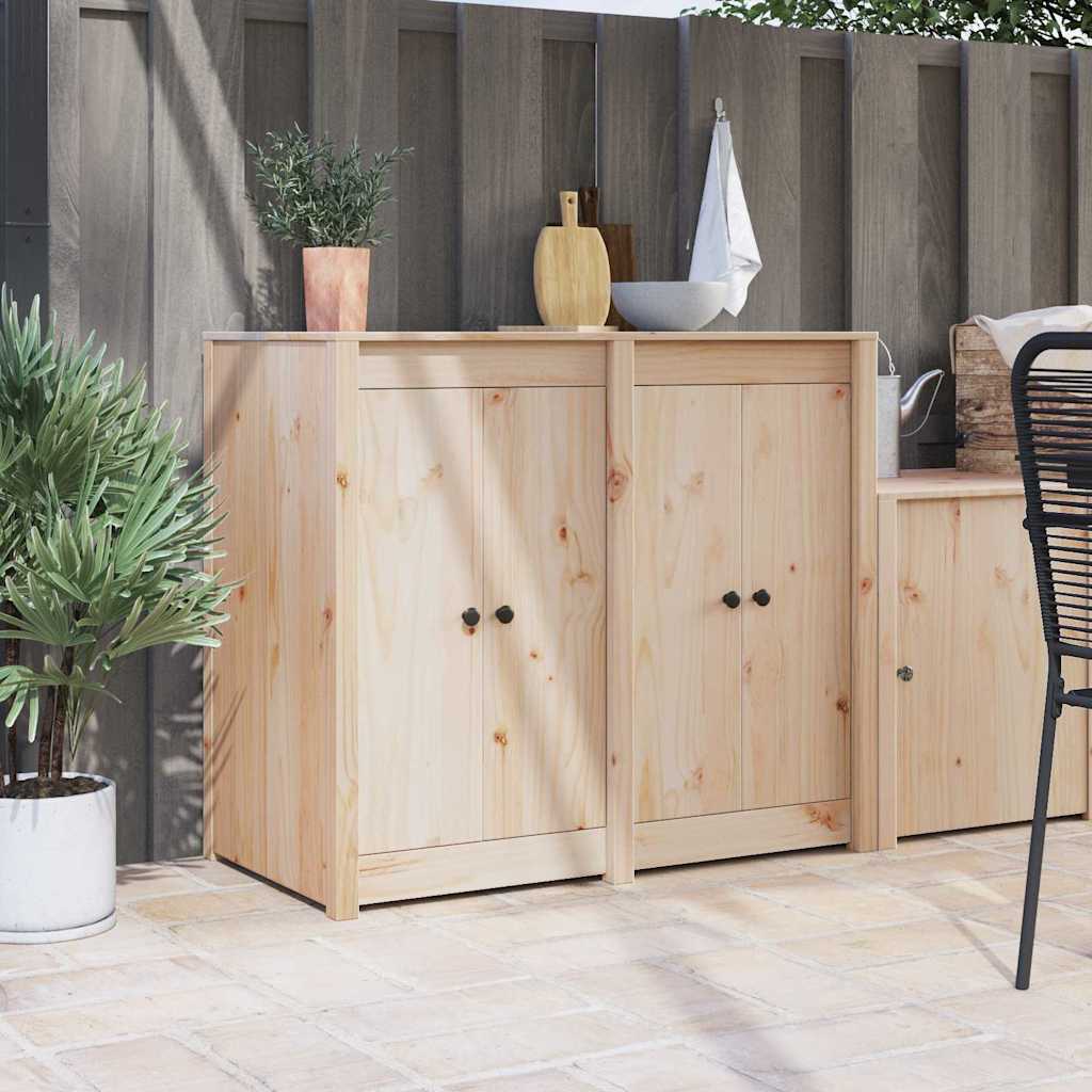 JUNG Vida Küchentür 2 pcs Creme 50 x 9 x 82 cm Massivholz Kiefer