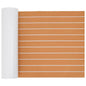 JUNG Vida Bootsmatte Gestreift Braun mit Weiß 240 x 60 x 0,5 cm EVA