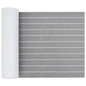 JUNG Vida Bootsmatte Gestreift Hellgrau mit Weiß 240 x 60 x 0,5 cm EVA