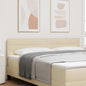 JUNG Vida LED Kopfteil mit LED-Lichtleisten Creme 180 cm Polyester