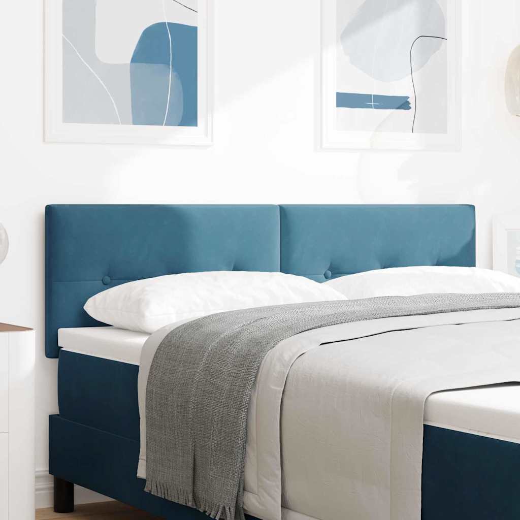 JUNG Vida LED Kopfteil mit LED-Lichtleisten Blau 144 cm Polyester
