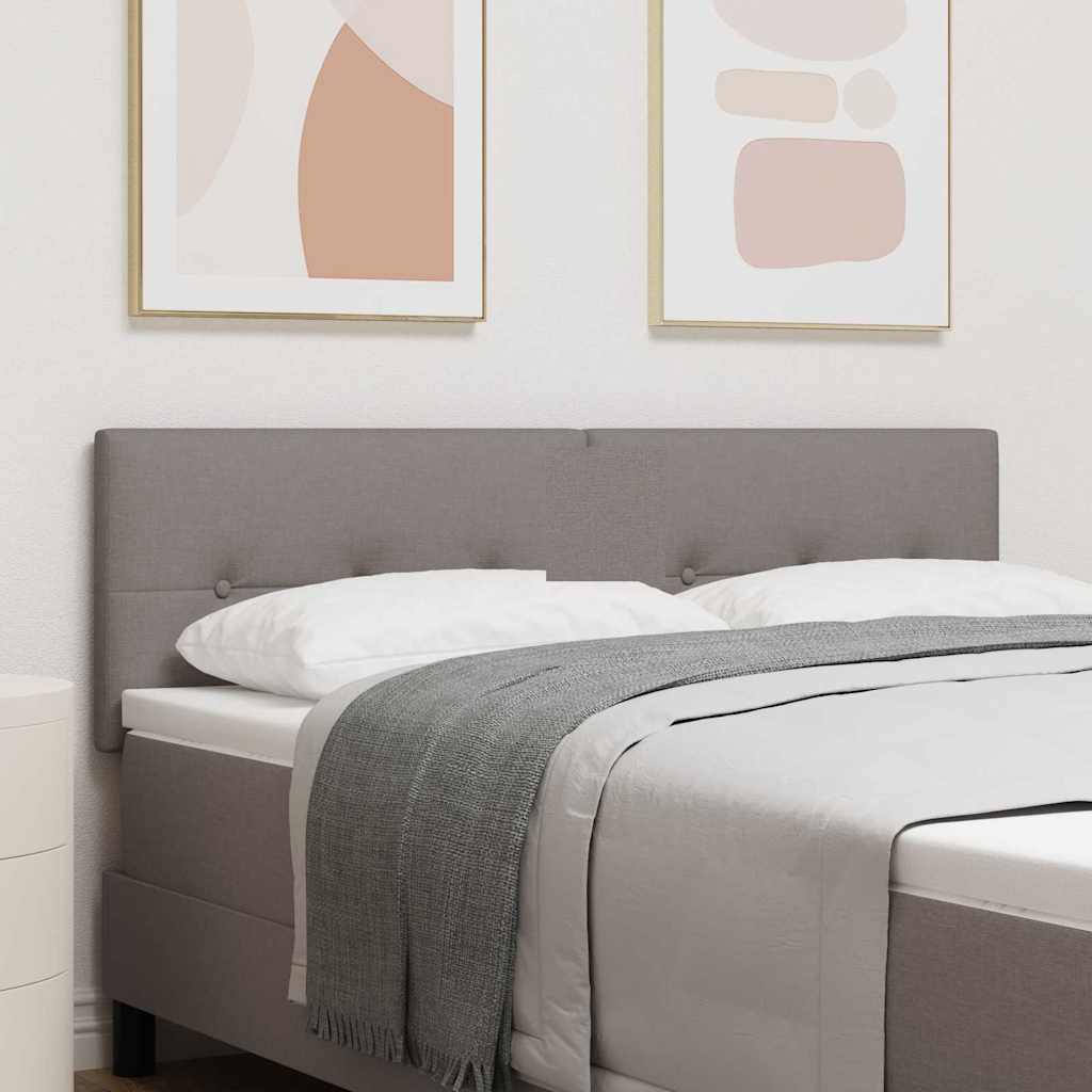 JUNG Vida LED Kopfteil mit LED-Lichtleisten Taupe 160 cm Polyester