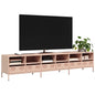 JUNG Vida TV-Schrank Rosa 202x39x43,5 cm Kaltgewalzter Stahl