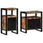 JUNG Vida Badezimmermöbel-Set mit Regal 2 pcs Braun Massives Altholz