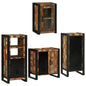 JUNG Vida Badezimmermöbel-Set mit Regal 4 pcs Mehrfarbig Massives Altholz