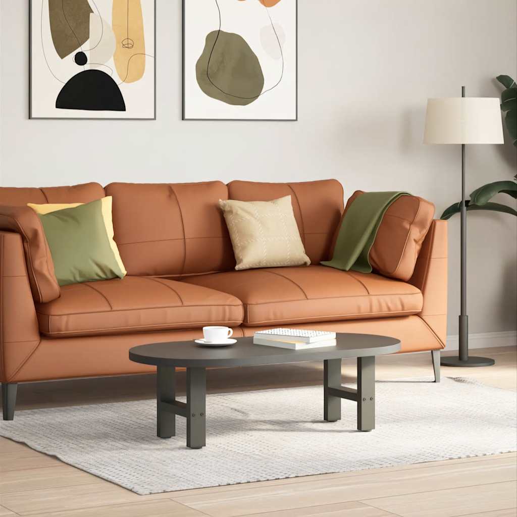 JUNG Vida Couchtischbeine Anthrazit 2 Stk. 40x(30-31) cm Stahl
