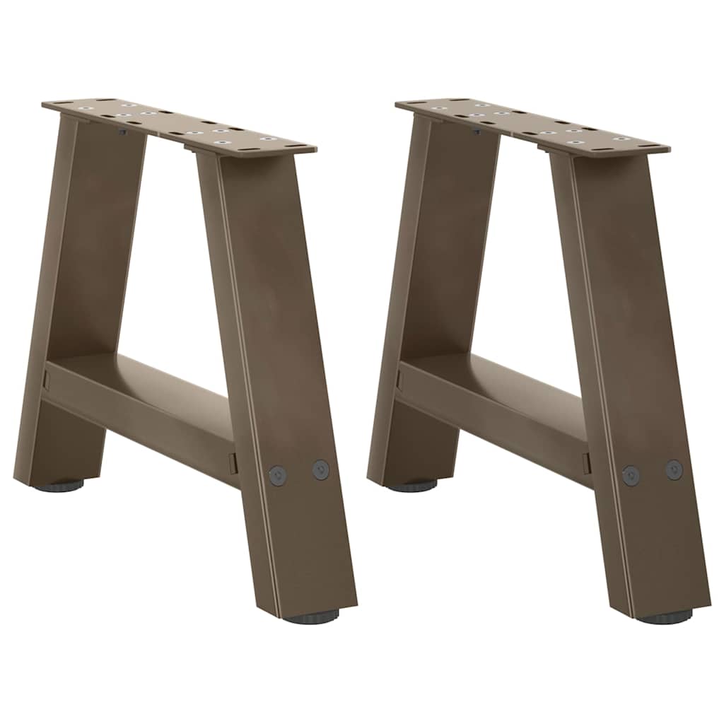 JUNG Vida Couchtischbeine A-Form 2 Stk. 50x(30-31) cm Stahl
