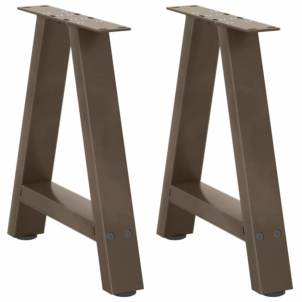 JUNG Vida Couchtischbeine A-Form 2 Stk. 38x(42-43) cm Stahl