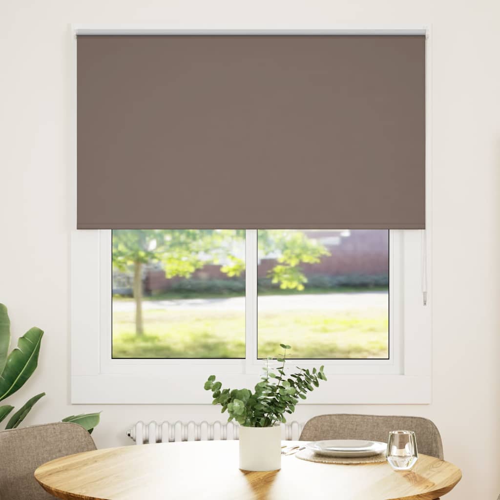 JUNG Vida Verdunkelungsrollo Kaffeebraun 135x130cm Stoffbreite 131,6cm