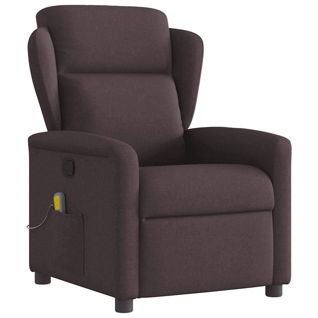 JUNG Vida Massagesessel Dunkelbraun Stoff