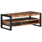 JUNG Vida Couchtisch Mehrfarbig 90x50x36 cm Altholz Massiv