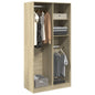 JUNG Vida Kleiderschrank Sonoma-Eiche 100x50x200 cm Holzwerkstoff